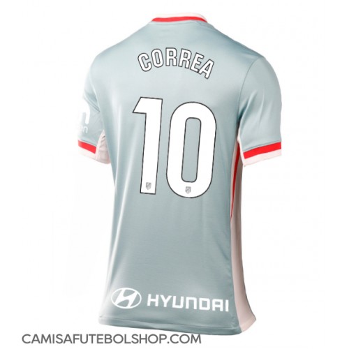 Camisa de time de futebol Atletico Madrid Angel Correa #10 Replicas 2º Equipamento Feminina 2024-25 Manga Curta